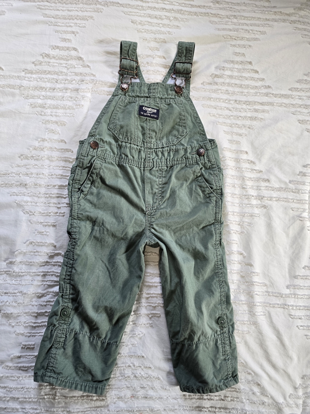 OshKosh B'gosh Olive Green Kids Overalls